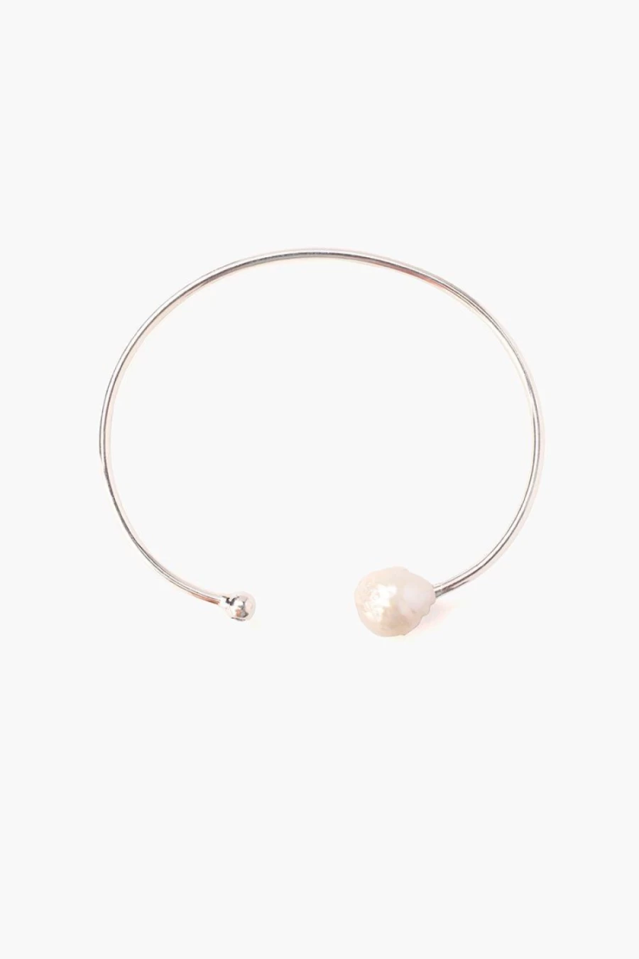 Chan Luu Women's White Pearl and Diamond Cuff Bracelet