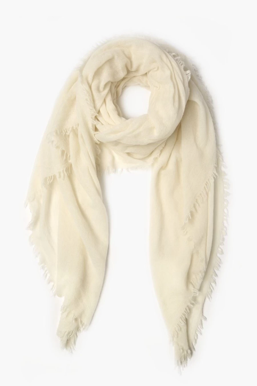 Chan Luu Women's Luxurious 100% Pure Cashmere Scarf - Soft White Winter Accessory
