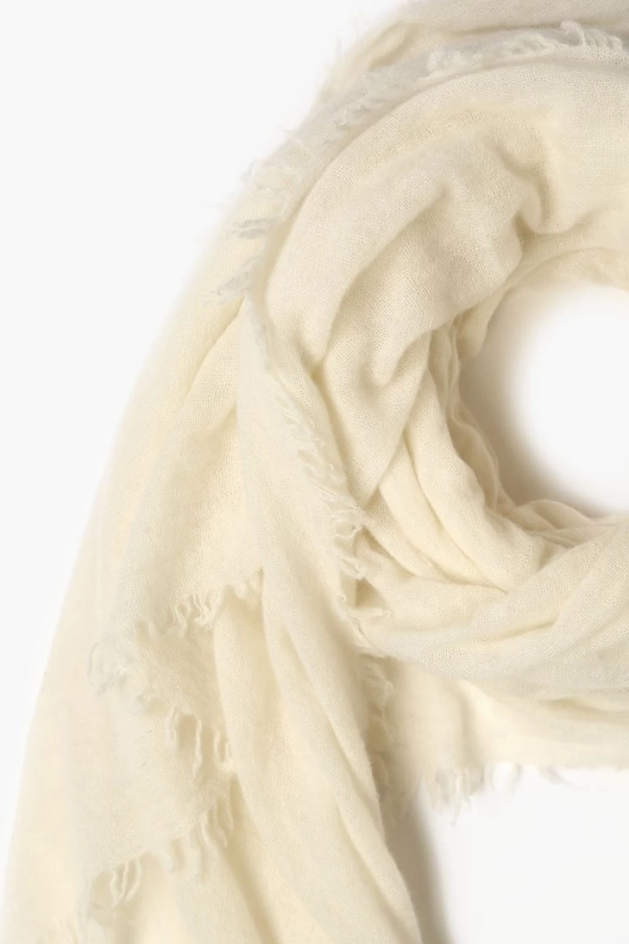 Chan Luu Women's Luxurious 100% Pure Cashmere Scarf - Soft White Winter Accessory