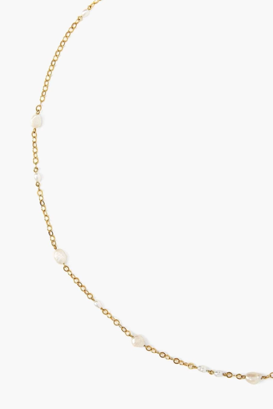 Chan Luu Women's Free-Form White Pearl Mix Short Necklace