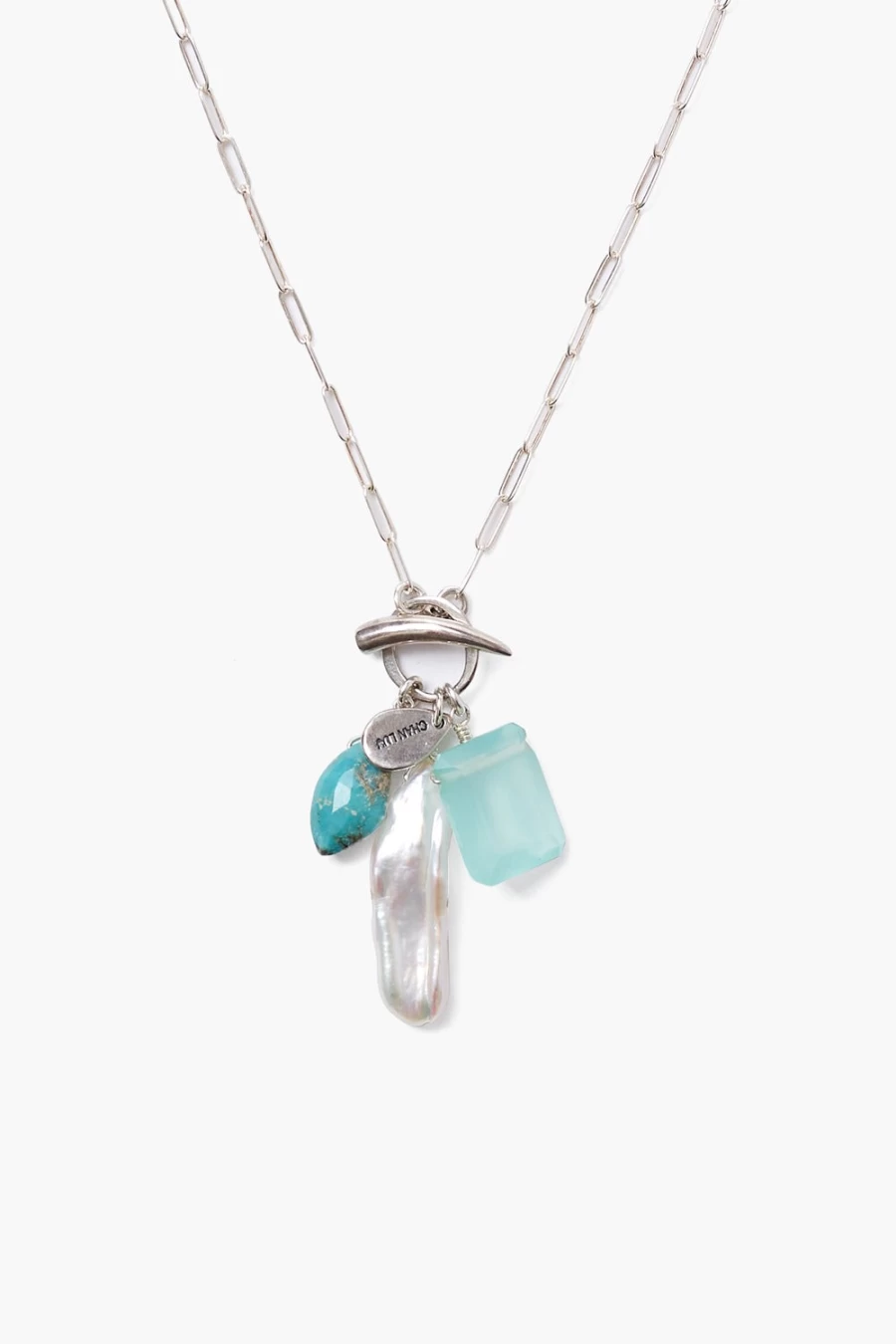 Chan Luu Turquoise Voyage Necklace for Women - Handcrafted Beaded Mix Stone Jewelry