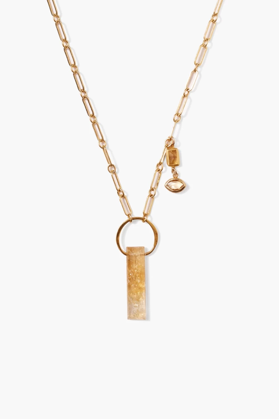 Chan Luu Women's Cleo Citrine Pendant Necklace - Gold Plated Bohemian Jewelry