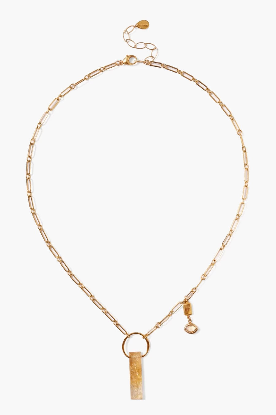 Chan Luu Women's Cleo Citrine Pendant Necklace - Gold Plated Bohemian Jewelry