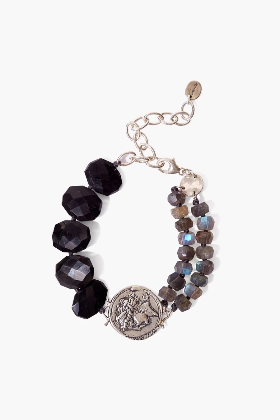 Chan Luu Women's Labradorite Hypatia Charm Bracelet – Mix Stone Beaded Spiritual Jewelry