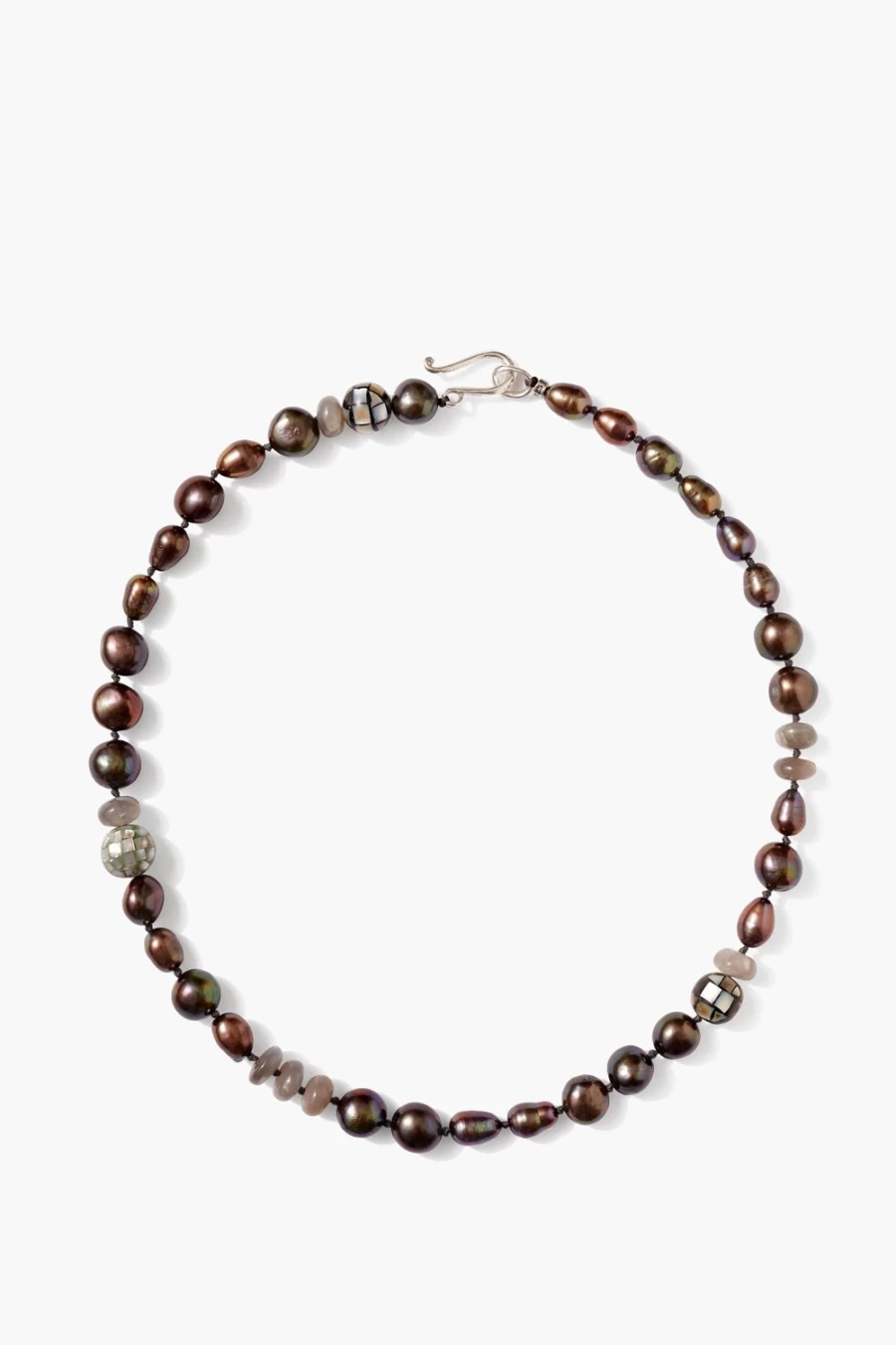 Chan Luu Women's Peacock Pearl Crest Necklace - Elegant Mixed Bead Jewelry