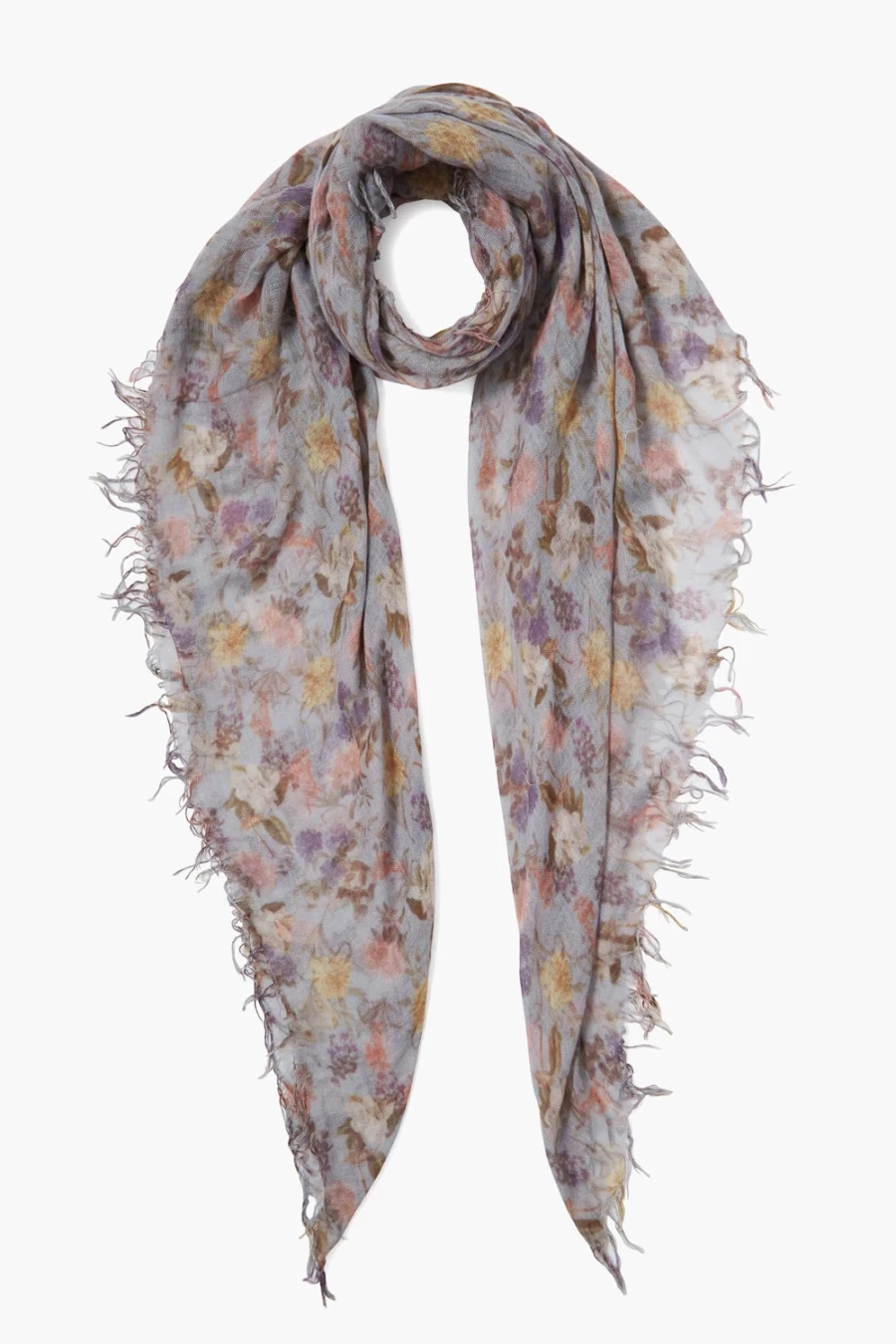 Chan Luu Women's Plein Air Floral Cashmere Silk Scarf Wrap Shawl