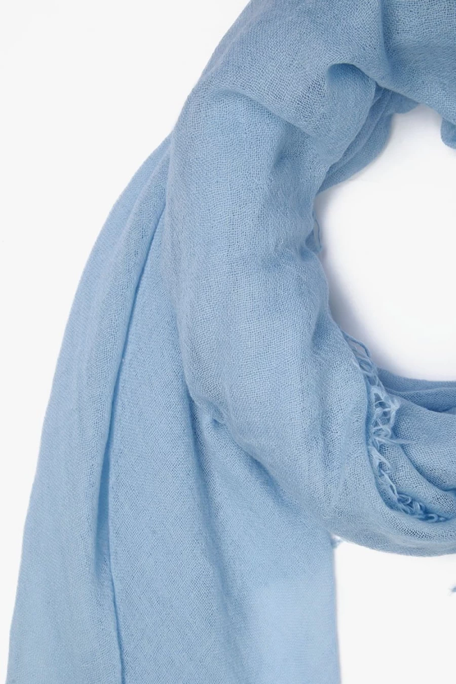 Chan Luu Women's Simply Blue Cashmere Silk Scarf - Luxurious Soft Blend Wrap