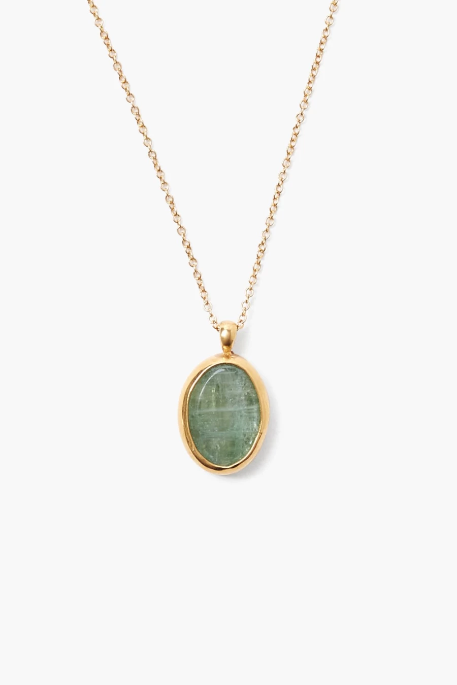 Chan Luu Women's Green Kyanite Sardinia Necklace – Handmade Boho Beaded Jewelry