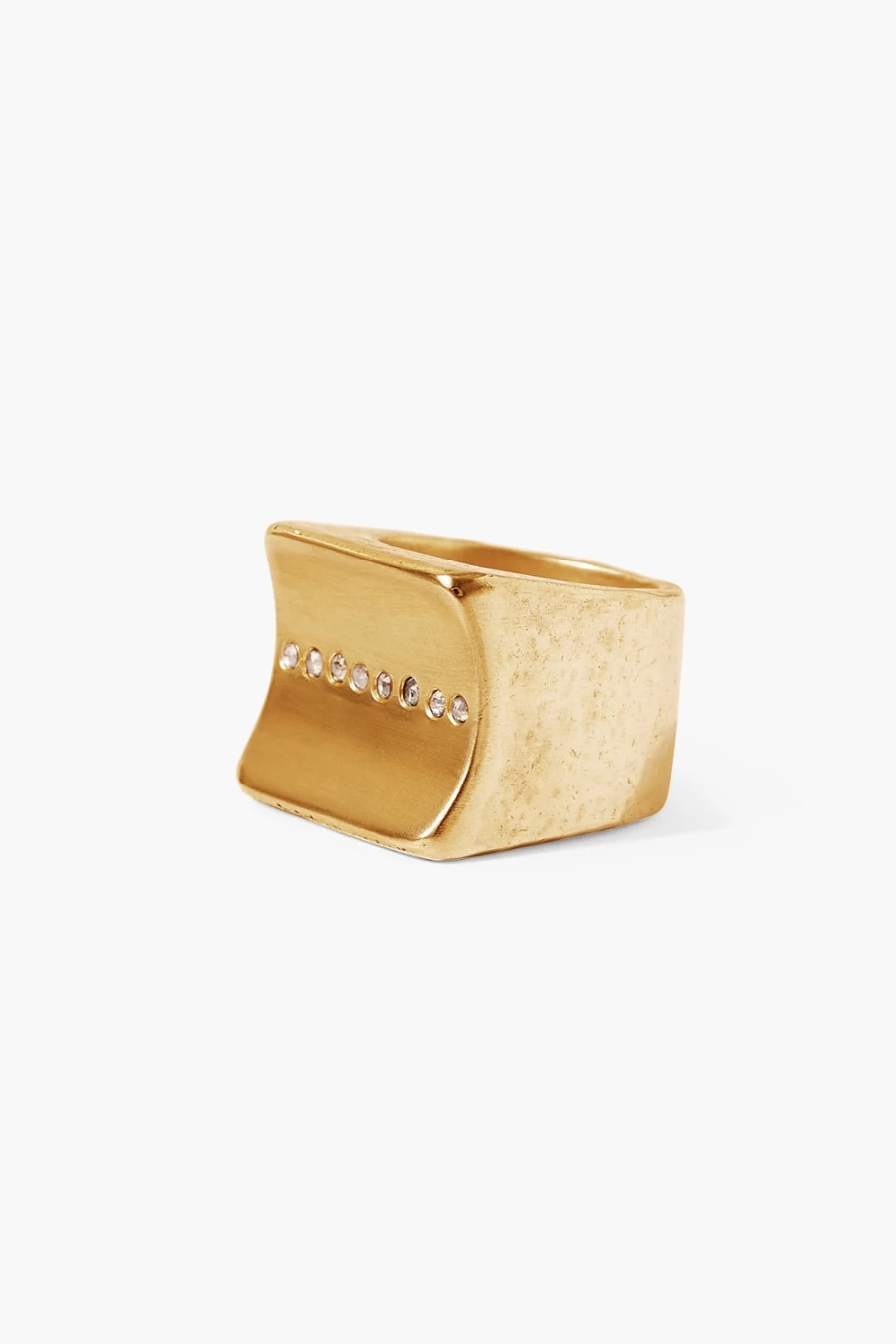 Chan Luu Women's Serra Ring in Gold - Handcrafted Gold-Plated Stackable Ring