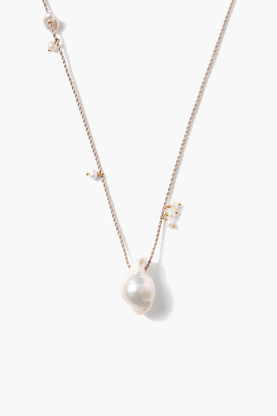 Chan Luu Women's Rosario Necklace with White Pearl - Elegant Boho Jewelry
