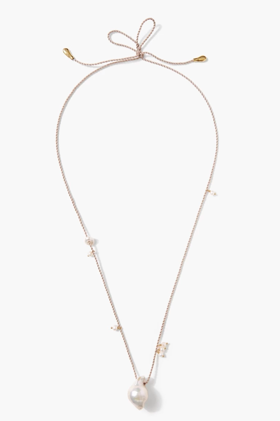 Chan Luu Women's Rosario Necklace with White Pearl - Elegant Boho Jewelry