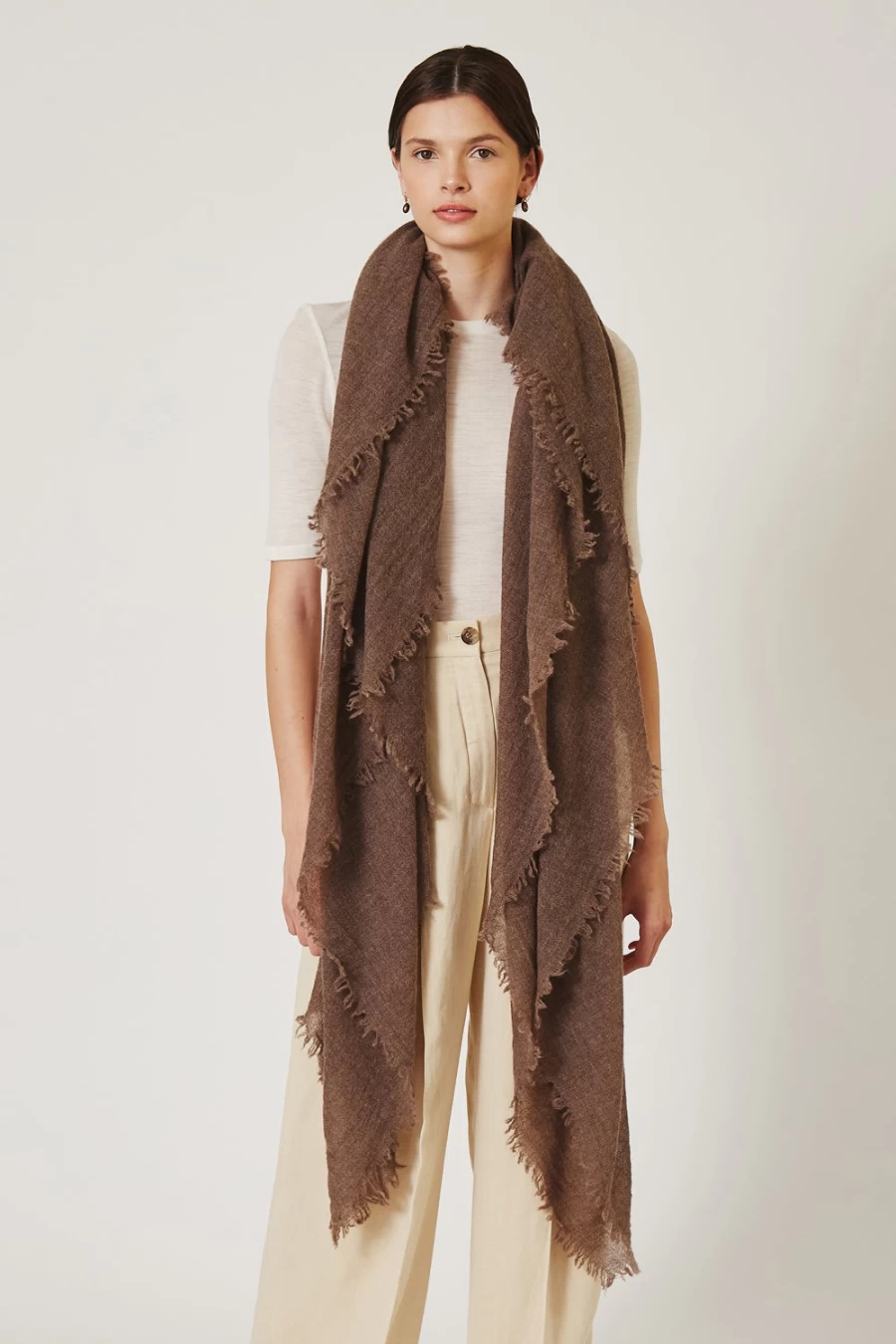 Chan Luu Women's Cinder 100% Cashmere Scarf - Luxurious Soft Winter Wrap