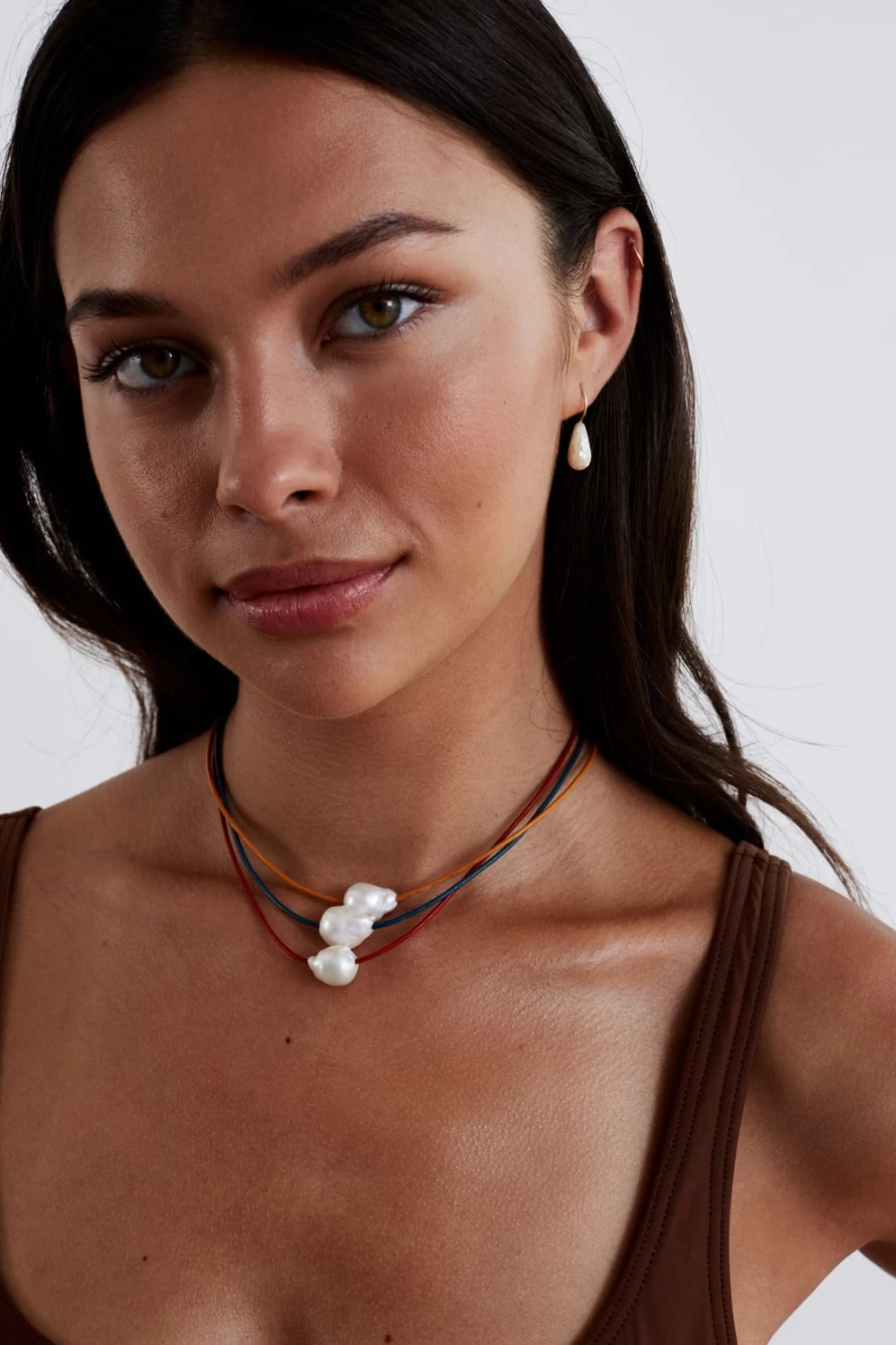 Chan Luu Women's 14K Gold Mosaic Drop Earrings with White Mother-of-Pearl