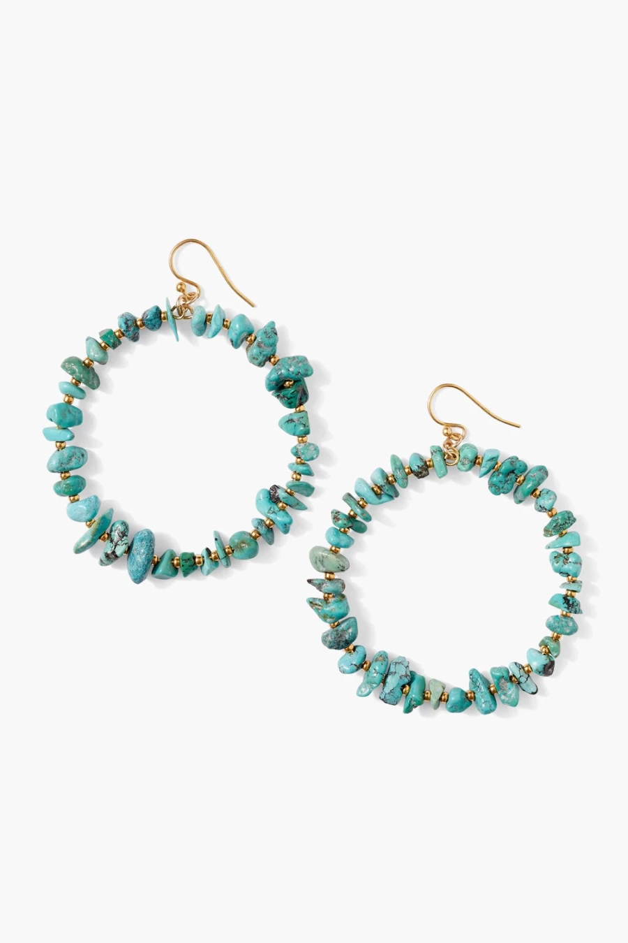 Chan Luu Women's Turquoise Seychelles Hoop Earrings