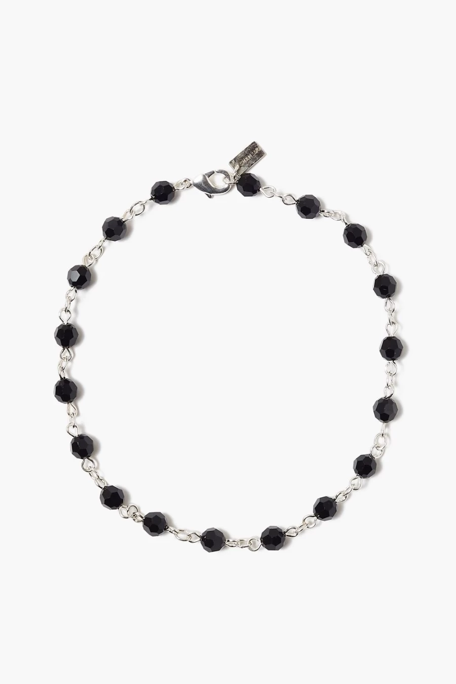 Chan Luu Women's Jet Black Crystal Anklet - Elegant Beaded Ankle Bracelet