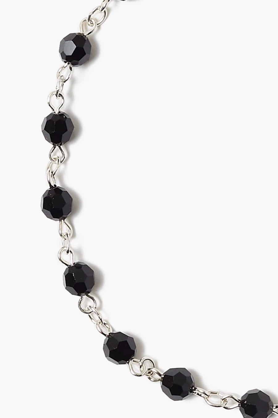 Chan Luu Women's Jet Black Crystal Anklet - Elegant Beaded Ankle Bracelet