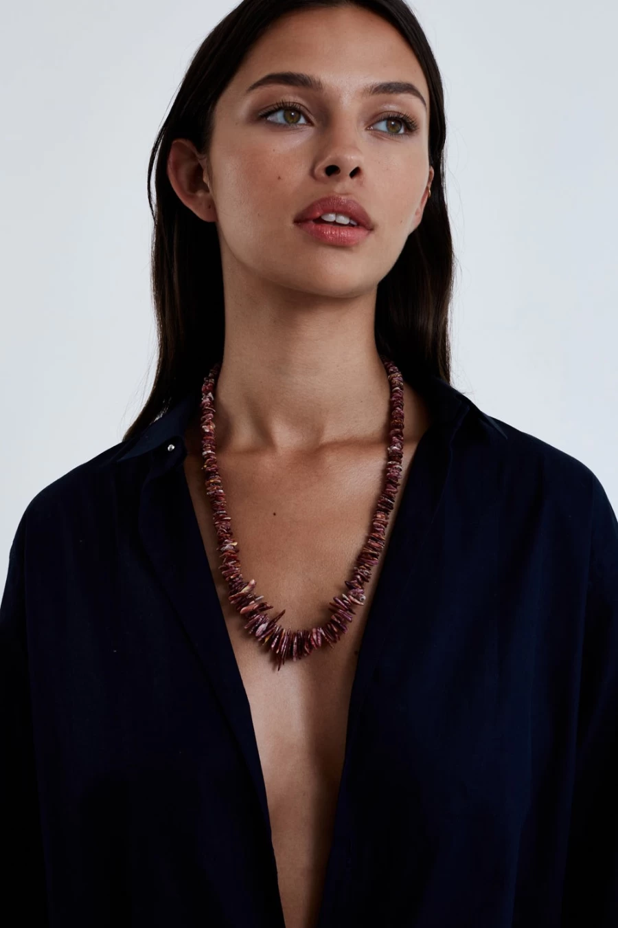 Chan Luu Women's Seychelles Necklace - Purple Lion's Paw Pendant