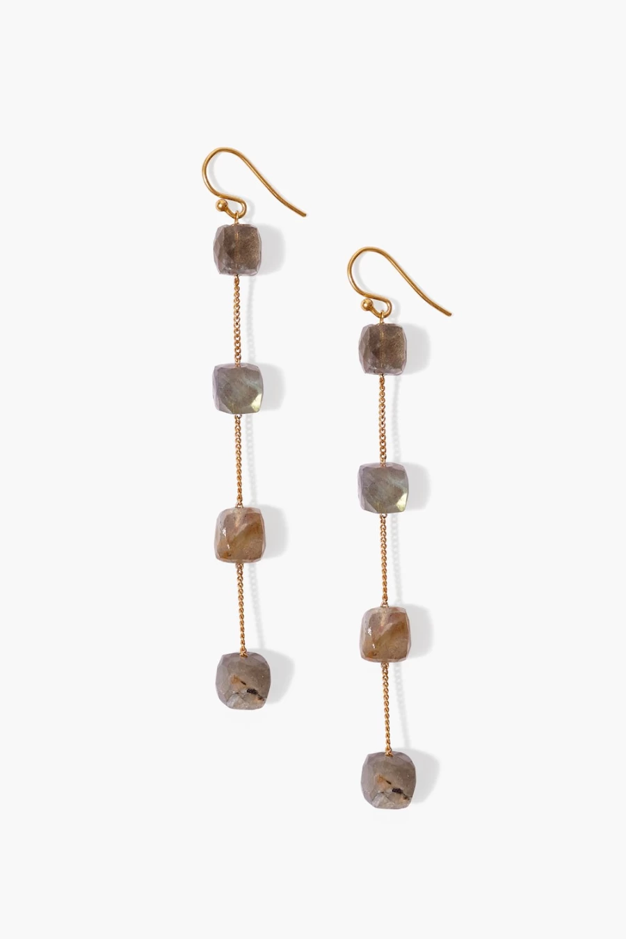 Chan Luu Women's Labradorite Olympia Dangle Earrings – Handcrafted Gemstone Jewelry