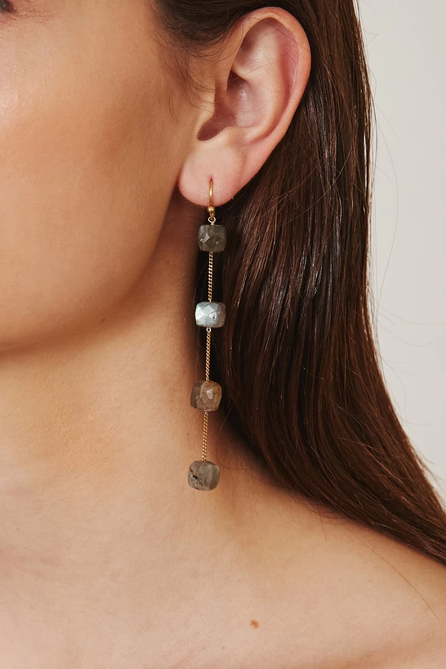 Chan Luu Women's Labradorite Olympia Dangle Earrings – Handcrafted Gemstone Jewelry
