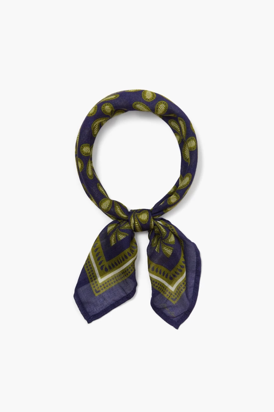 "Chan Luu Women's Delhi Paisley Bandana Scarf in Dark Blue"