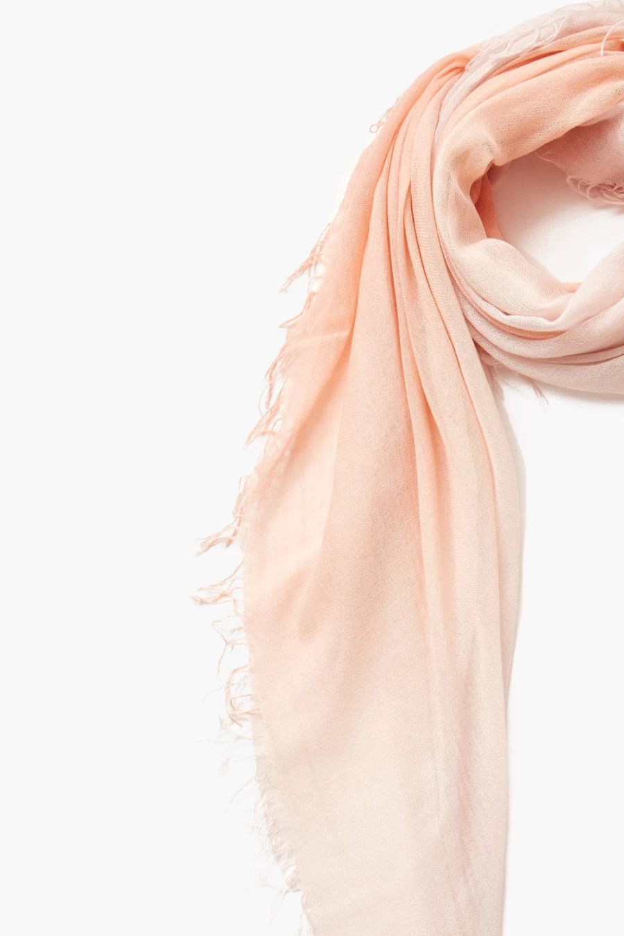"Chan Luu Women's Tropical Peach Dip-Dyed Cashmere Silk Scarf"