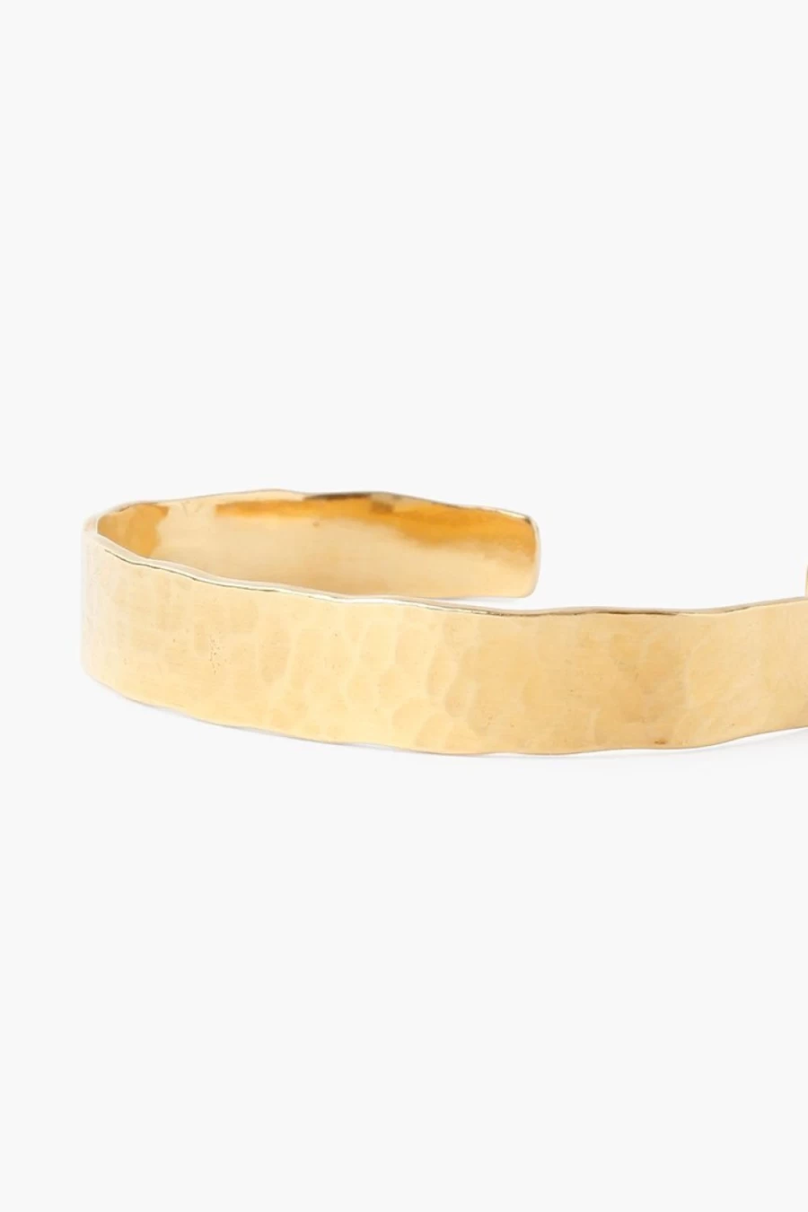 "Chan Luu Women's Yellow Gold Hammered Cuff Bracelet"