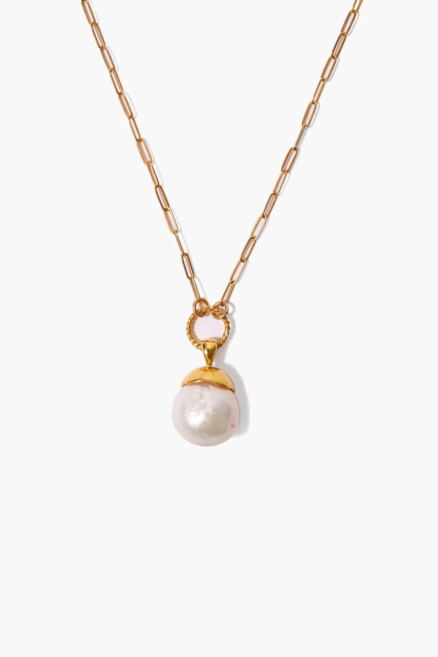 Chan Luu Gold Dipped Pearl Pendant Necklace for Women - Elegant Layered Chain Jewelry Gift