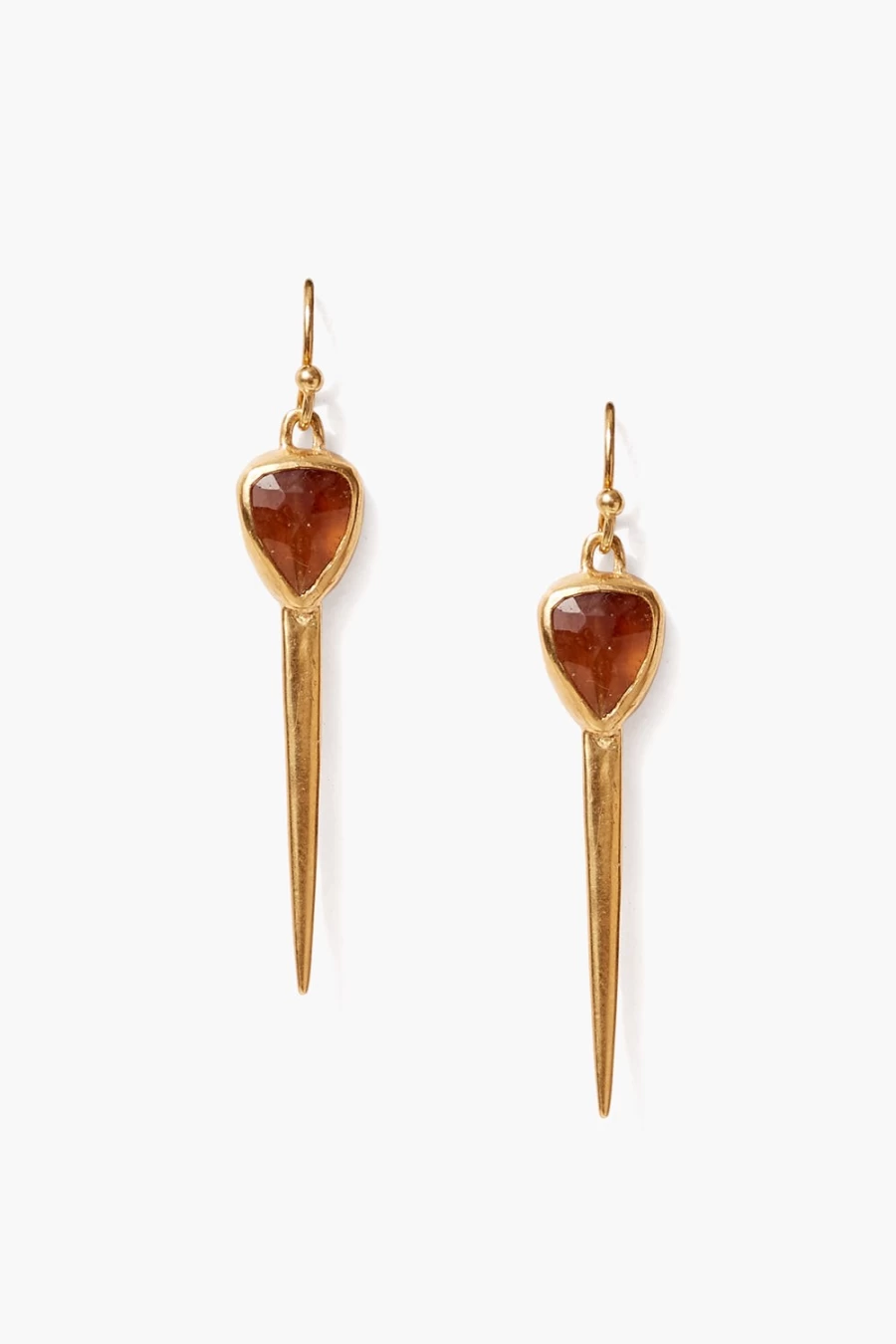 Chan Luu Women's Rahel Dagger Earrings in Hessonite Gemstone