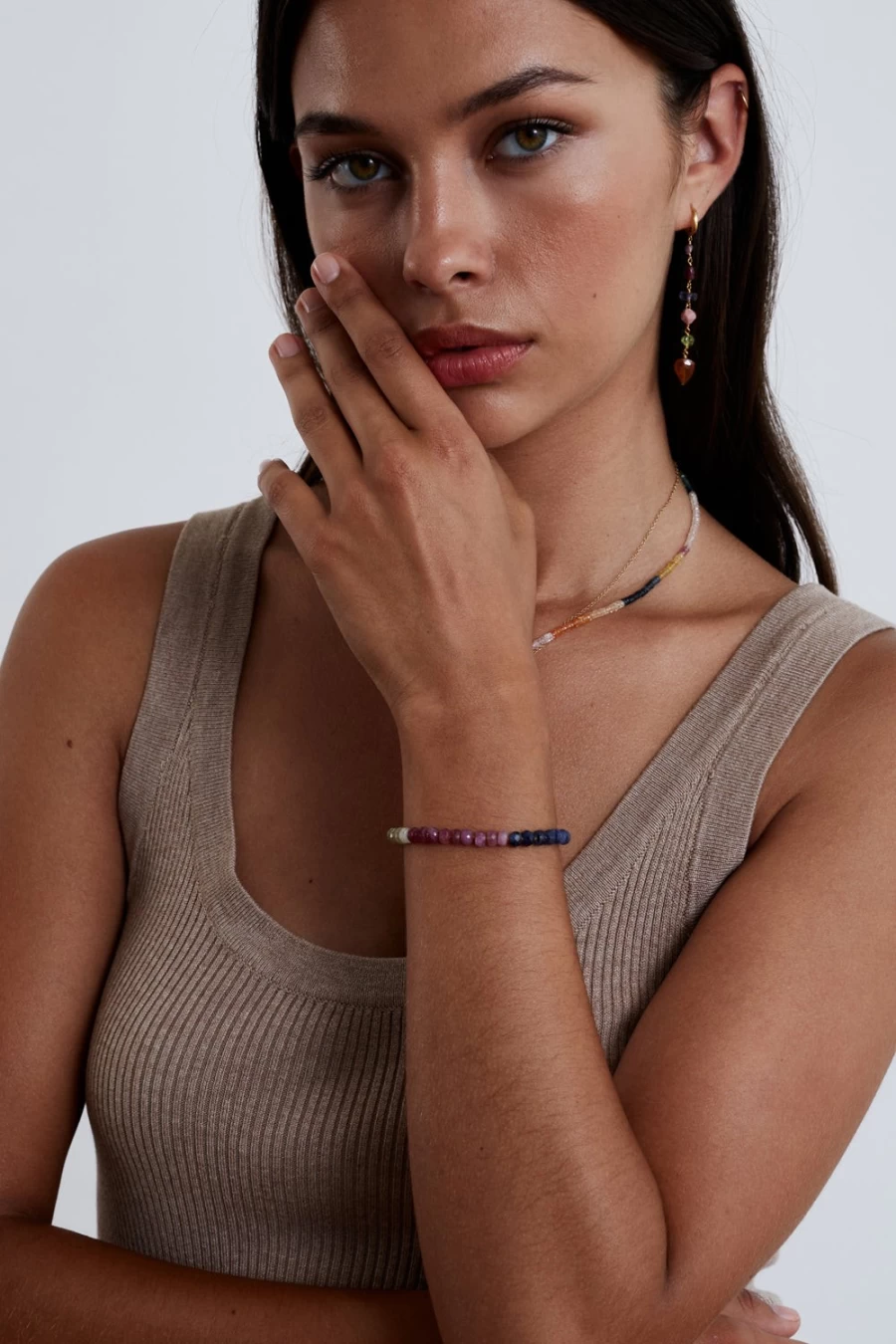 Chan Luu Monterrey Bracelet for Women with Multi Sapphire Gemstones