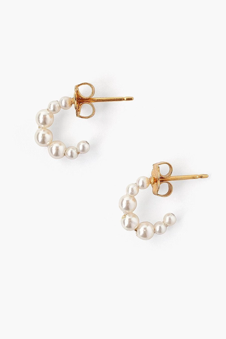 Chan Luu Petite Cream Pearl & Holly Hoop Earrings for Women