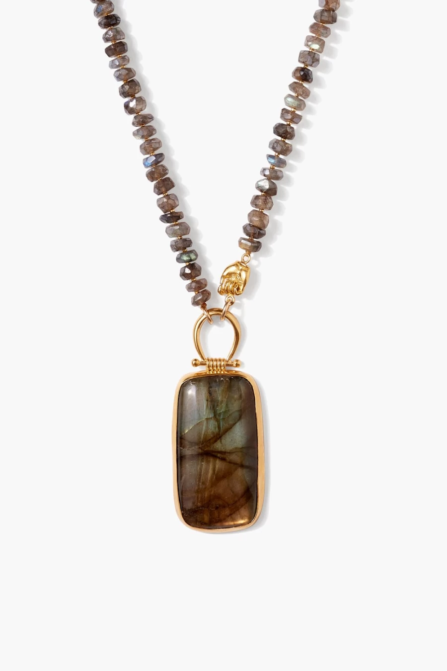 Chan Luu Women's Labradorite Leon Pendant Necklace