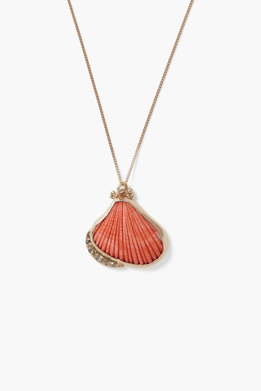 Chan Luu Women's 14K Gold Scallop Shell Coral Pendant Necklace