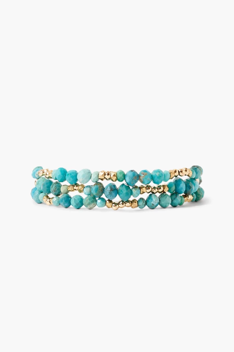 Chan Luu Women's Granada Naked Wrap Bracelet in Turquoise